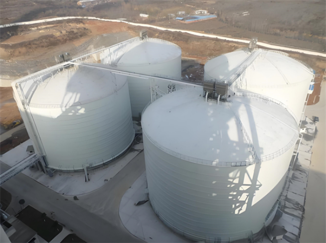 大型粉煤灰儲存庫施工現場